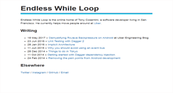 Desktop Screenshot of endlesswhileloop.com